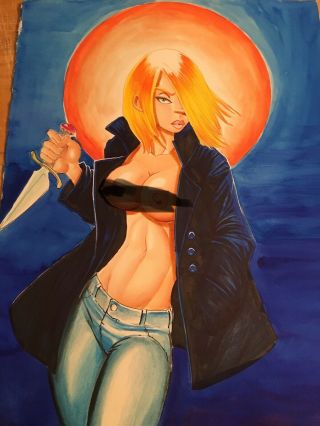 Buffy The Vampire Slayer Stalks Art By Barry Blair & Colin Chan 10x14