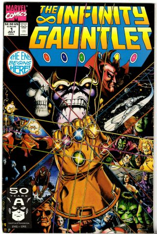 The Infinity Gauntlet 1 - July 1991 - - Cgc Worthy - Avengers Movie