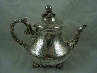 Stunning Victorian Silver Tea Pot,  1874,  775gm