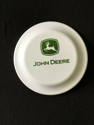 Vtg John Deere Plastic Frisbee Advertising Hard To Find Rare Item