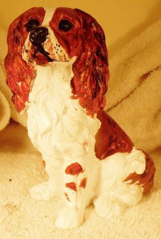 Dog Figurine Cavalier King Charles Spaniel Sitting Blenheim Uk 1984