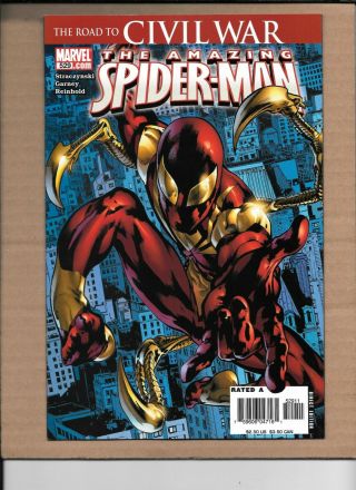 Spiderman 529 Civil War 1st Iron Spidey Suit Nm