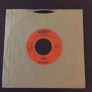 Rare Nj Garage Rock (45) The Vee Jays " Gloria " / " Twine Time " (clarity) 