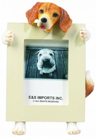 Beagle Dog Photo Picture Frame Gift Resin 2 - 1/2 " X3 - 1/2 "