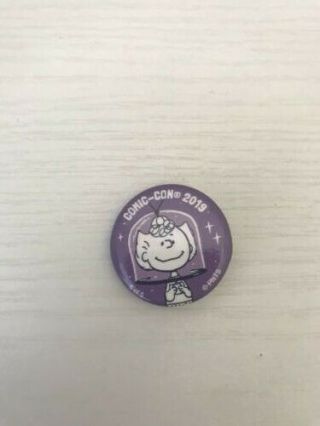 2019 Sdcc Exclusive Peanuts Promotional Button Astronaut Sally Brown 5 Of 5 Pin