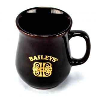 Baileys Brown Coffee Tea Mug Gold Label & Logo " Americans Us L.  A.  Calif " Bottom