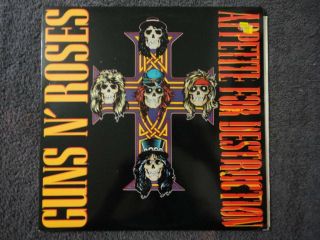 Guns N Roses Vinyl Lp Appetite For Destruction 1987 Guns And Roses No Reissue
