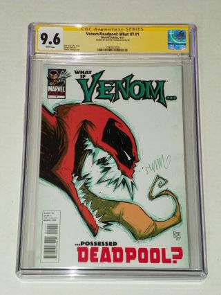 What If Venom Possessed Deadpool Cgc 9.  6 Signed S Young