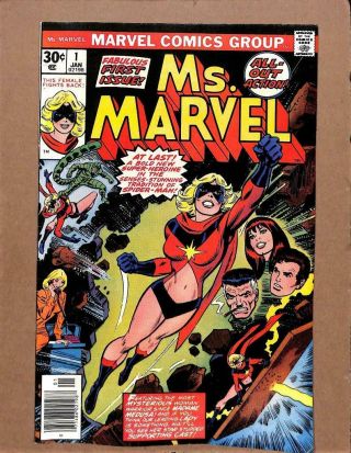 Ms.  Marvel 1 - - 1st App Ms.  Marvel Avengers Captain America Marvel