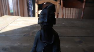 Antique Chinese LAOZI Bronze Incense Burner Statue 6.  5 