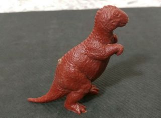 Vintage 1960s Marx Prehistoric Playset Brown Allosaurus Dinosaur Figure