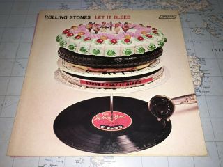 Rolling Stones Let It Bleed Vinyl Lp Nm/nm 1969 London Waddell,  Poster,  Inner