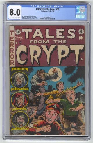 Tales From The Crypt 39 Cgc 8.  0 Ec Comic Feldstein Story Gold 10c