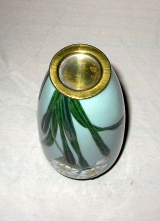Fine Meiji Period Japanese Cloisonne MORIAGE Enamel Vase,  Attributed to Hattori 11