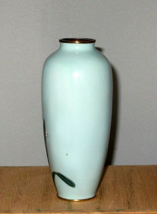 Fine Meiji Period Japanese Cloisonne MORIAGE Enamel Vase,  Attributed to Hattori 5
