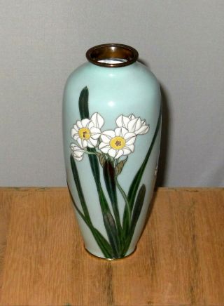 Fine Meiji Period Japanese Cloisonne MORIAGE Enamel Vase,  Attributed to Hattori 8