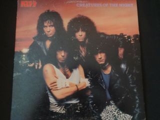 Kiss " Creatures Of The Night " Lp.  Unmasked Sleeve.  1985.  Very Rare