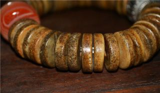 tibetan antique real kapala bracelet mala prayer beads old tibet rosary 7