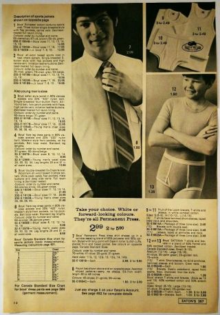 1970 Vintage PAPER PRINT AD fashion thermal combination brevets shirt underwear 2