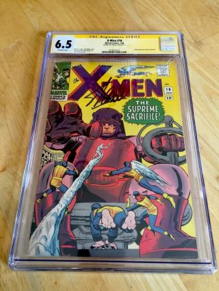 Marvel X - Men 16 Cgc 6.  5 Ss Stan Lee Signed Autographed Xmen 1966