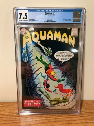 Aquaman 11 - Cgc 7.  5 (first Mera)