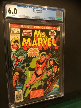 Ms.  Marvel 1 (Marvel,  1977) CGC 6.  0,  CAPTAIN MARVEL MOVIE 2