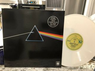 Pink Floyd Dark Side Of The Moon White Lunar Surface Color Vinyl Lp