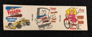 Vintage Frostie Root Beer 3 Stickers Rootie Queen The Road Racing 85 Al Loquasto