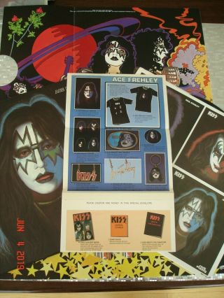 Kiss Ace Frehley Solo Lp Casablanca Nblp 7121 W/poster,  & Order Form