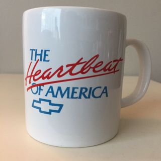 Chevrolet The Heartbeat Of America Ceramic Mug Chevy Gmc