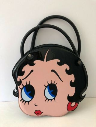 Betty Boop Face Purse 1994 Patent Leather K.  F.  S Inc.  Fleisher Studios