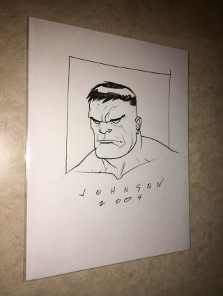 Dave Johnson Art Sketch Drawing The Incredible Hulk