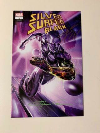 Signed Silver Surfer Black 1 Clayton Crain Variant W/ Limited Donny Cates