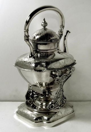 Whiting Sterling Teapot & Stand c1875 Japanese - Charles Osborne 3