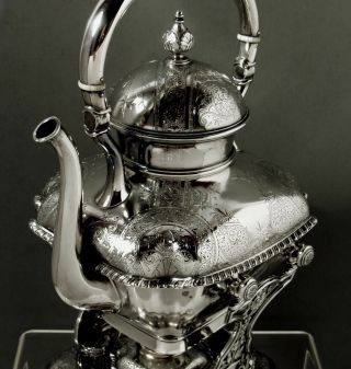 Whiting Sterling Teapot & Stand c1875 Japanese - Charles Osborne 6