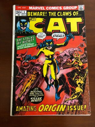 Beware The Claws Of The Cat 1 (nov 1972) Marvel Comics 6.  0 Fn