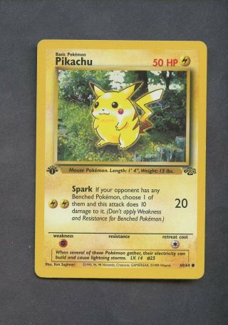 1999 Pokemon 1st Edition Jungle Rare 60/64 Pikachu