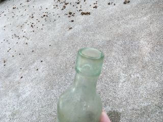 Vintage Round Bottom Blob Top Green Glass Bottle Field Find Rinsed AP93 4