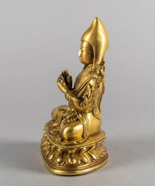 Chinese Antique Tibetan Gilt Bronze Buddha,  Kuangxu 4