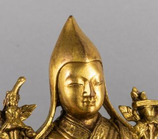 Chinese Antique Tibetan Gilt Bronze Buddha,  Kuangxu 5