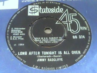 Jimmy Radcliffe Long After Tonight Rare 1964 Uk 1st Press Northern Soul Gem Ex