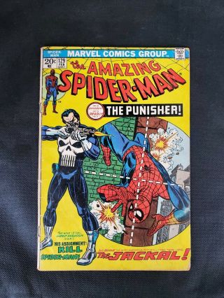 Spider - Man 129 1st Punisher Vg Book Huge Key