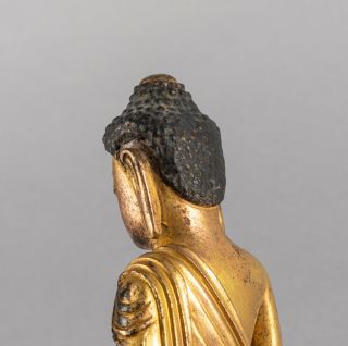 19th Chinese Antique Sino Tibetan Gilt Bronze Buddha 9