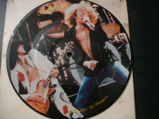 Led Zeppelin Stairway To Heaven 7 " Pic Picture Disc Record Hey Hey What Can I Do