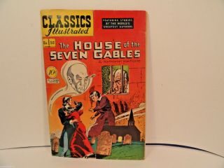 Classics Illustrated 52 The House Of The Seven Gables 1st Edition Very Good
