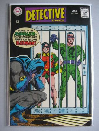 Batman Detective Comics 377 With Robin Vs.  The Riddler