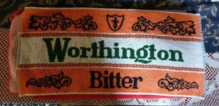 Worthington Bitter Uk Vintage Beer Mat Towel 46cm Long