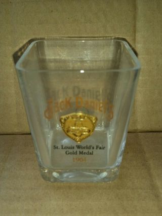 Jack Daniels 1904 St Louis Worlds Fair Gold Medal Shot Glass 24k Gold No Box