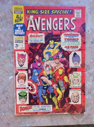 The Avengers Annual 1 (marvel 1967) King - Size Special