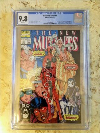 Mutants 98 Cgc 9.  8 1st Appearance Of Deadpool White Pages.